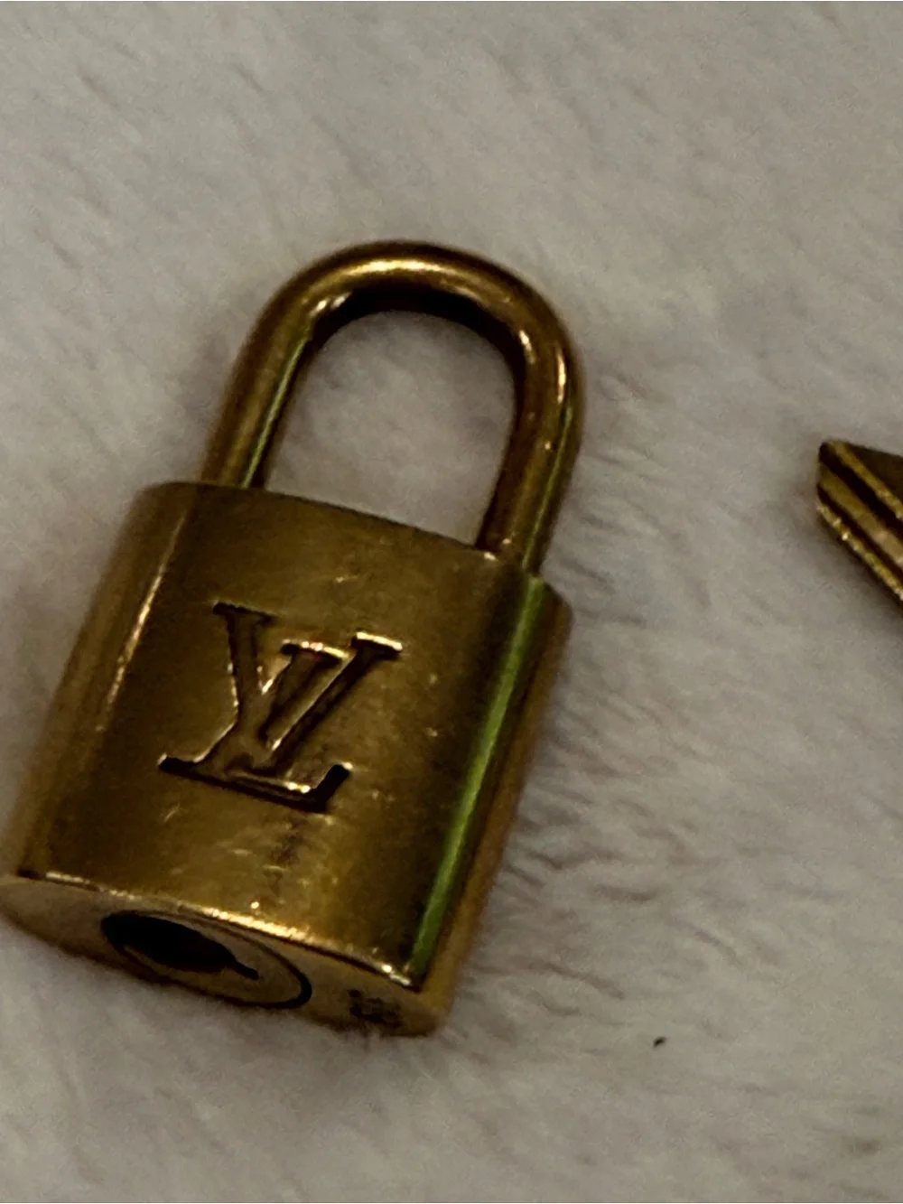 Authentic Louis Vuitton LV Brass Padlock Lock & Key Set #319 Replacement
